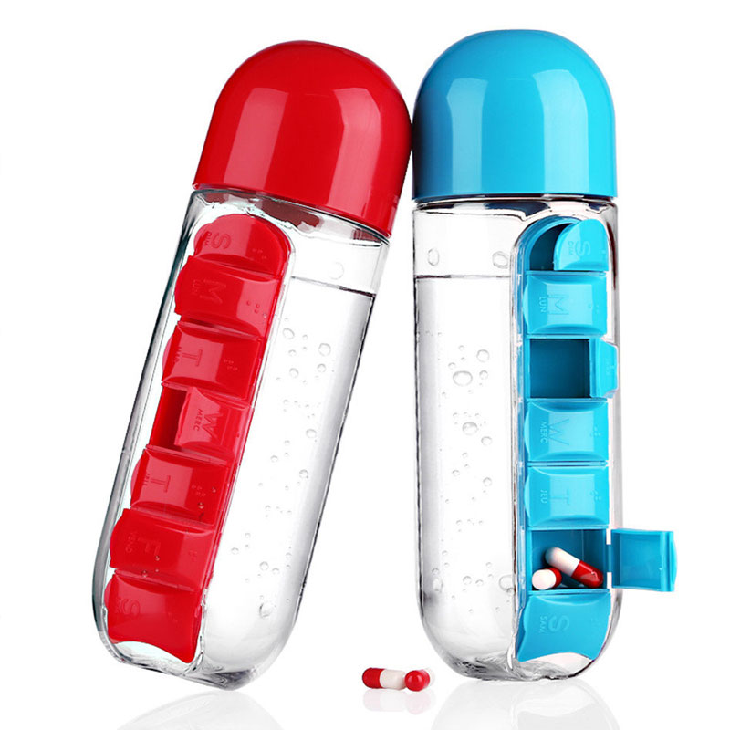 Pill & Vitamin Organizer Water Bottle Corporate Gifting BrandSTIK